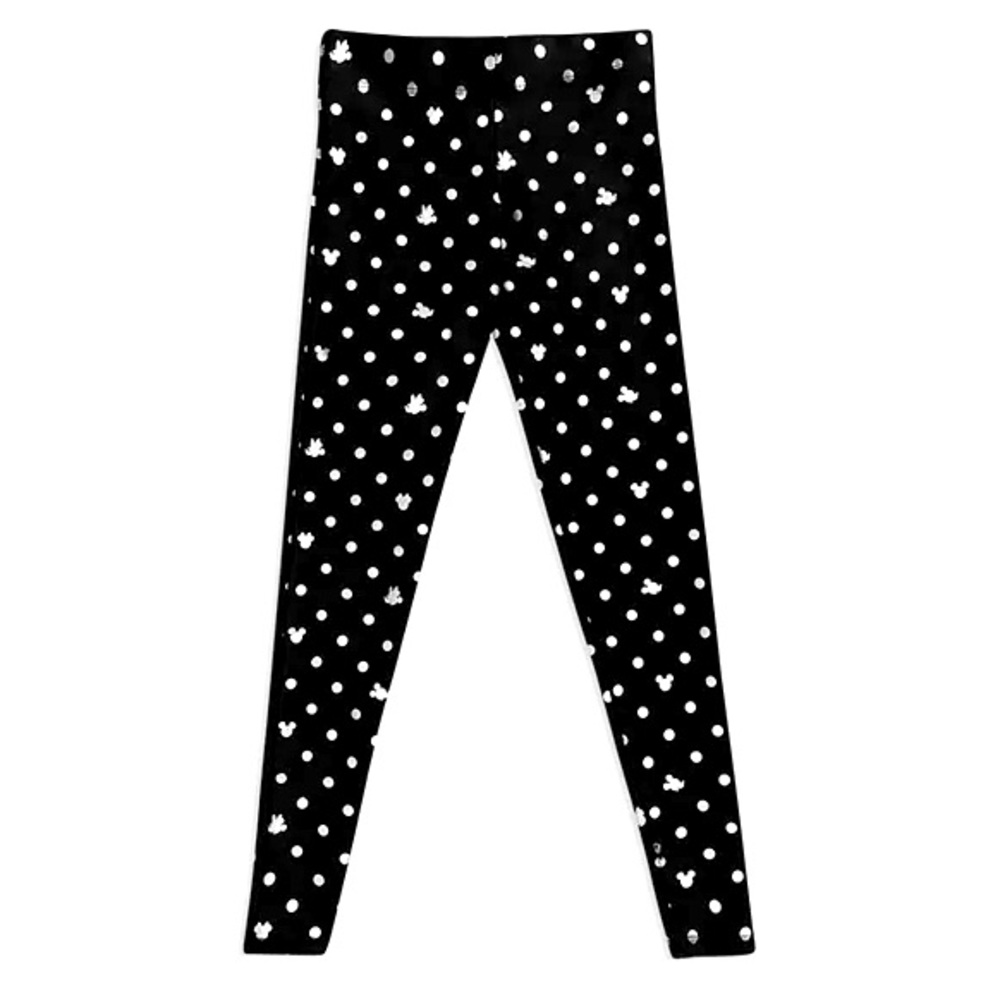 TEREZ - Kids Mickey and Minnie Polka Dot Foil Leggings (S)